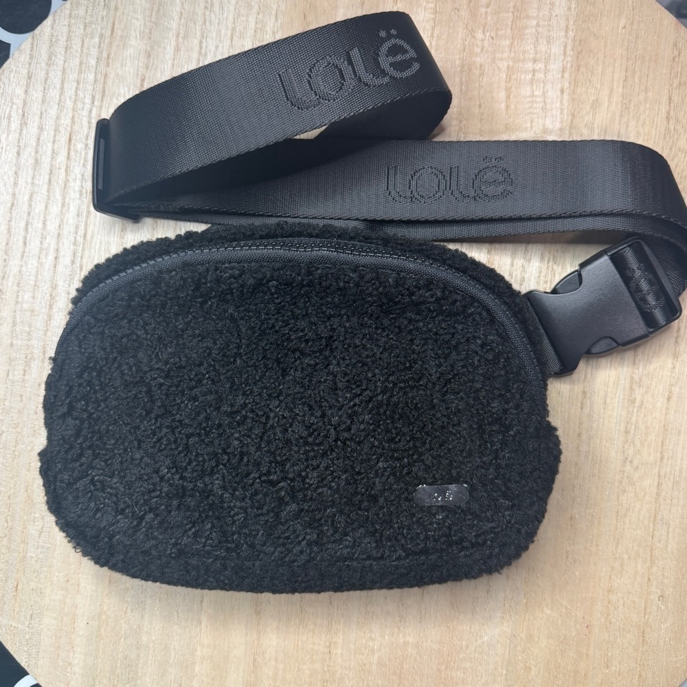 Lolë Black Fleece Belt Bag